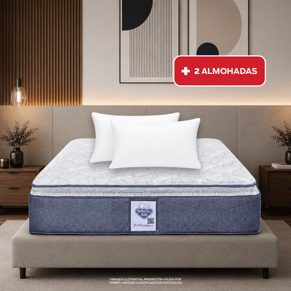 Colchon Spring Air Vendome King Size + 2 Almohadas SC