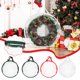thumbnail image 1 of Bolsa de PVC para guardar coronas de 30 pulgadas | Recipiente transparente para coronas de flores con asa | Organizador de plástico duradero para Navidad, Pascua y Halloween | Portabebés redondos y, 1 of 9