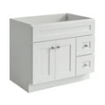 thumbnail image 3 of Design House Brookings 36" Ready to Assemble Solid Wood Bathroom Vanity Cabinet, Sherwin Williams® White, 3 of 23