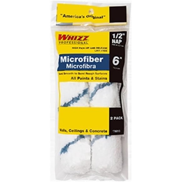 Louisville Ladder 76013 6 x 0.5 in. Microfiber Blue Stripe Roller Cover, 2 Pack