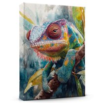 Chameleon Malagasy Giant Canvas Wall Art Animal Decor, Chameleon Malagasy Giant Canvas Prints Wild Animal Artwork for Living Room Bedroom Office 190HD170