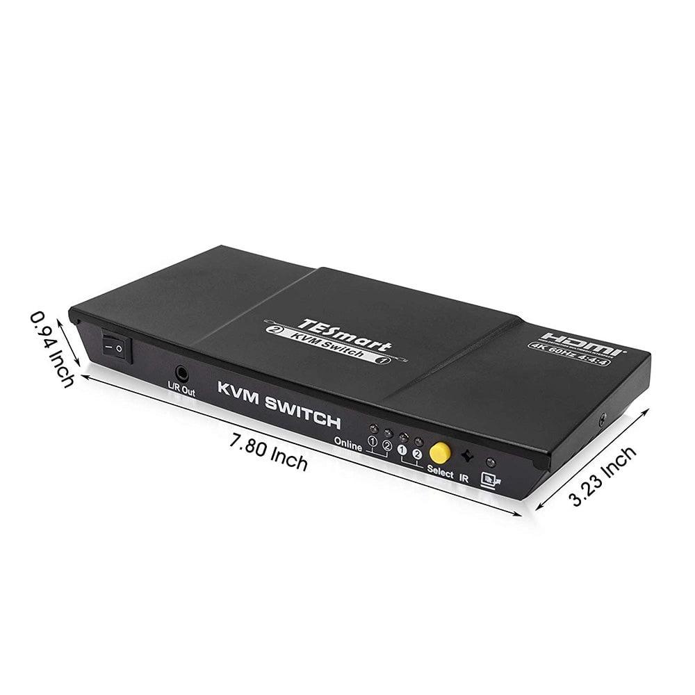 TESmart 4 Port KVM HDMI 2.0 Video Switch - Thumbnail 2