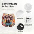 thumbnail image 4 of Daiia Painted Flower Puppy Pattern Women's 2 in 1 Running Shorts - Lightweight Athletic Workout Gym Yoga Shorts Liner with Phone Pockets-Large, 4 of 7