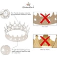 thumbnail image 2 of Crown for Women, KC Gold Rhinestone Queen Crown, Elegant Tiara for Bridal, Birthday & Costume Events, Crystal Princess Hair Accessories, 2 of 17
