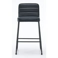 thumbnail image 5 of Home 2 Office 26" Lakeview Faux Leather Barstools in Black (Set of 3), 5 of 8