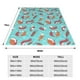 thumbnail image 3 of Balery Sea Otters Family In Blue Water Manta de Felpa Suave y Acogedora – Cobija de Franela Aterciopelada para Cama, Lavable y Cálida para Sofá, Mascotas, Transpirable-40"x30", 3 of 7