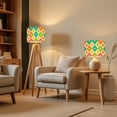 thumbnail image 6 of Lampshades 2 Pack Colorful Star Diamond Shapes Vibrant Tones 13"x13"x10" Light Shade for Table Lamps Floor Lamp Shades Lampshade Replacement Easy Assembly, 6 of 8
