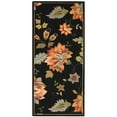 thumbnail image 4 of SAFAVIEH Chelsea Emmet Floral Wool Area Rug, Black, 1'8" x 2'6", 4 of 8