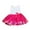 Hot Pink, variant on toddler Party Skirt Baby Girls Bowknot Tutu Petals Tulle Dresses Baby Girls Flower Gown Outfits Children Cute Stylish Party Dresses Tulle Mesh Dress