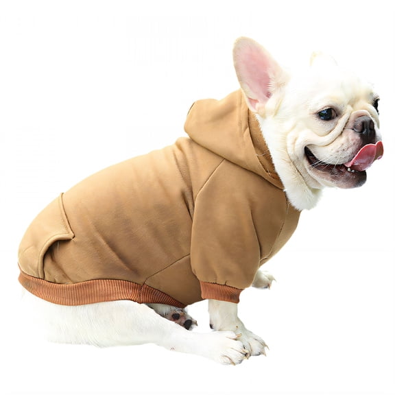 TELOLY 1Pcs Dog Sweaters for Medium Dogs Boy,Dog Clothes for Small Dogs,Dog Clothes,Brown,L