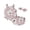 Purple, variant on Gupgi Baby Girl Sleeveless Strap Floral Romper Elastic Waist Headband 2Pcs Infant Summer Clothing Set