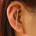 thumbnail image 1 of Ear Crawler Hook Earring Creative Ear Wrap Climber Earring Ear Cuff for Women, 1 of 7