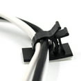 thumbnail image 4 of 100pcs Plastic Clips Black Adhesive Backed Wire Adjustable Cable Clips Adhesive Cable Management Clips Adjustable Clamp, 4 of 5