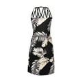 thumbnail image 4 of Enwejyy Womens Summer Vocation Halter Neckline Sleeveless Hollow Out Slim Fit Tank Dress, 4 of 4