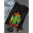 thumbnail image 3 of Cactus Drawing With Mexican Hat T-Shirt Women -Image by Shutterstock, Female x-Large, 3 of 4