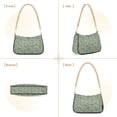 thumbnail image 7 of FORMRS Womens Shoulder Bag with Chain Strap Clutch Purse Cute Tote Handbag, Retro Green Abstract, 7 of 7