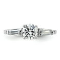 thumbnail image 5 of Sterling Silver Rhodium-plated CZ Ring, 5 of 6