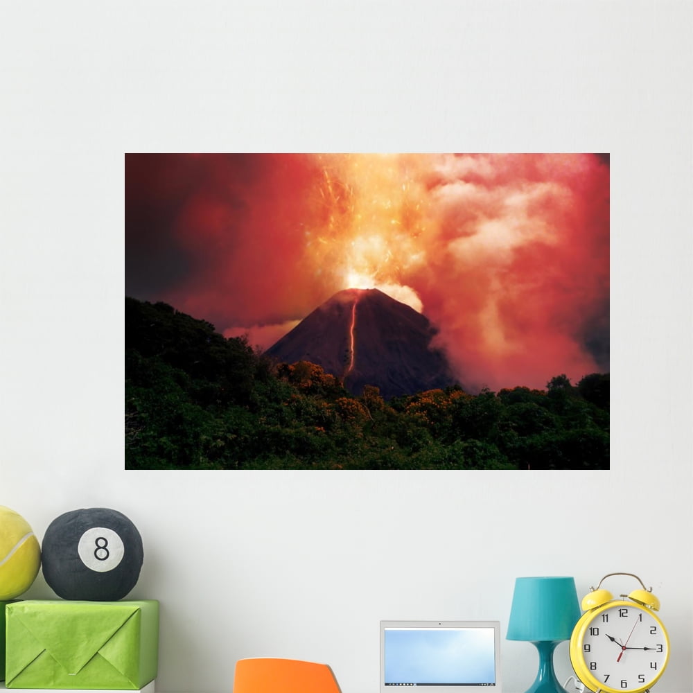 Erupting Volcano Wall Mural by Wallmonkeys Peel and Stick Graphic (48
