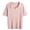 Pink, variant on Womens Short Sleeve Sweater Tops Lapel V Neck Knit Polo Shirts 2026 Summer Cable Knit Loose Blouse Business Casual Outfits Knit Casual Soft Pullover Shirt Pink Size: 3Xl