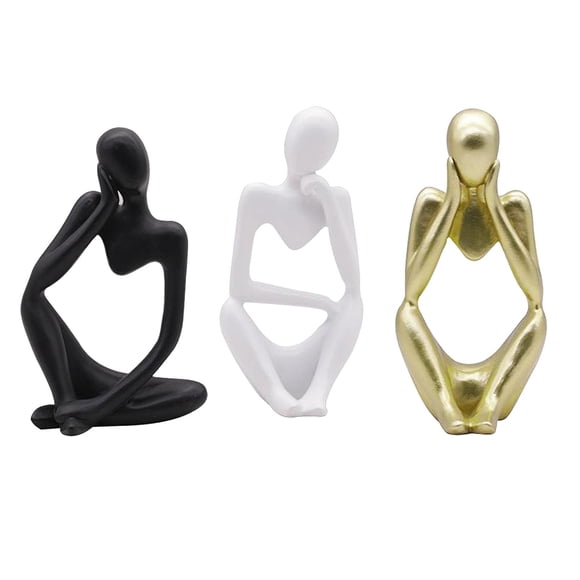 3x Escultura Estantería Estantería Estantería Decoración de de escritorio