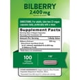 thumbnail image 2 of Bilberry Fruit Extract Capsules 2400mg | 100 Count | Non-GMO & Gluten Free | by Nature's Truth, 2 of 7