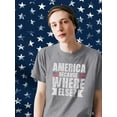 thumbnail image 2 of America Where Else Grunge Style T-Shirt Men -Image by Shutterstock, Male XX-Large, 2 of 4