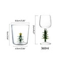thumbnail image 5 of Christmas Tree Wine Glass Stem Wine Glasses Elegant Wine-Goblet Wine Glass Wine Vintage-Decor Festive-Atmosphere Gifts, 5 of 20