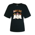 thumbnail image 4 of HolloyiverHalloween Shirts for Women Ghost Print ShirtsHalloween Short Sleeve Graphic Tees Fall T-Shirts Tops women'sHalloween Clothes Orange Graphic Tees for Women For S-3XL, 4 of 6