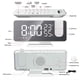 thumbnail image 5 of Reloj despertador de proyección para dormitorio, reloj despertador digital con pantalla LED, radio FM, reloj ruidoso con pantalla LED, pantalla de temperatura y humedad, 5 of 8