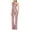 Pink, variant on Sakmal Dressy Jumpsuits for Women Casual Elegant Green Wedding Sleeveless Overalls Boat Neck Long Straight Leg One Shoulder Sequin Pants
