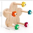 thumbnail image 2 of Perchas para pájaros, juguetes de jaula, plataforma de madera para loros, soportes de ejercicio, plataforma de madera para pájaros, juguetes masticables para animales, mejillas verdes, chinchillas,, 2 of 3