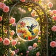 thumbnail image 7 of Acrylic Jigsaw Puzzle Suncatcher, Unique Emerald Flame Hummingbird Stained Glass Style Puzzle for Adults, DIY Sun Catchers Indoor Window, Home Decor, Creative Gift, 7 of 7