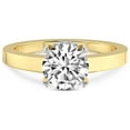 thumbnail image 3 of 5 Carat IGI Certified Round Shape Lab Grown Diamond Engagement Ring | 14K Yellow Gold |Ember Secret Halo Diamond Ring | FG-VS1-VS2 Quality Friendly Diamonds, 3 of 4