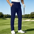 thumbnail image 5 of RFQWOVSR Men's Wrinkle Resistant Solid Color Elastic Casual Business Formal Pants Comfortable Work Commute Trousers 42, 5 of 6