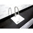 thumbnail image 4 of Gourmetier GCKTS15158 Towne 15" Cast Iron Self-Rimming Single Bowl Drop-In Kitchen Sink (1 Hole), White, 4 of 11