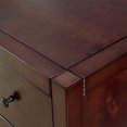 thumbnail image 4 of MUSEHOMEINC Rustique en Bois Massif 3 Tiroirs Commode Table de Chevet, Expresso, 4 of 6