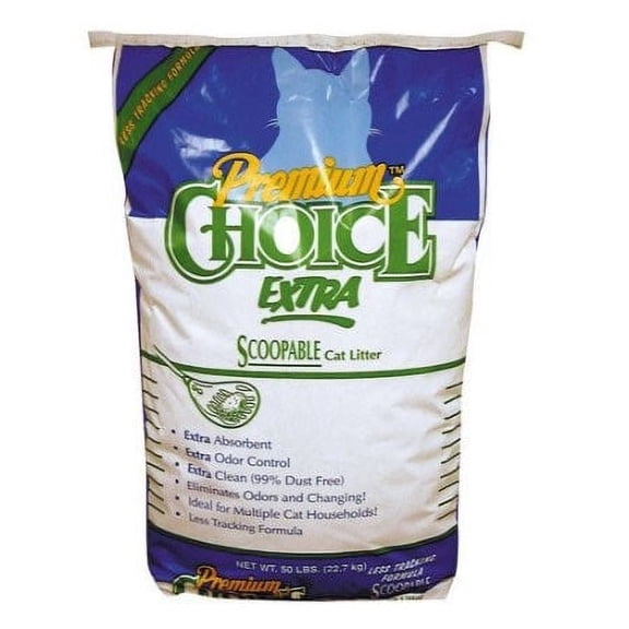 Premium Choice Scoopable Cat Litter, 50-lb