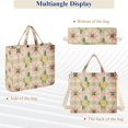 thumbnail image 6 of FORMRS Womens Corduroy Tote Bag Crossbody Shoulder Handbag with Pocket, Retro Pink Stars, 6 of 7