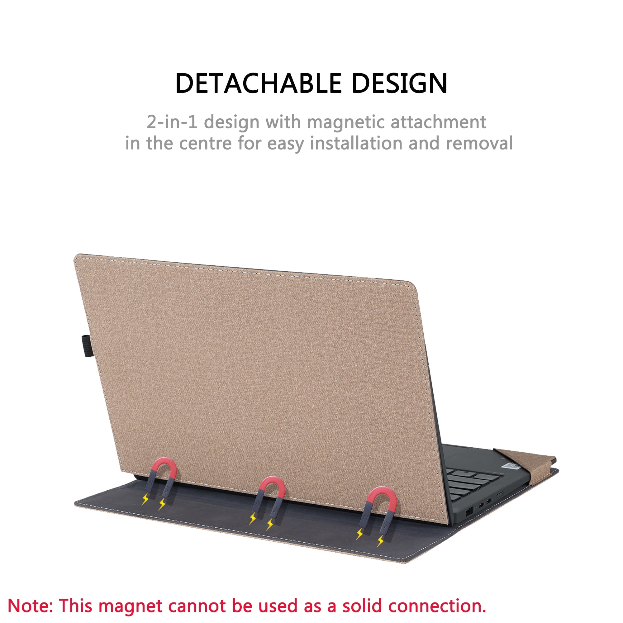 LIMIYUE Laptop Cover Case for HP OmniBook X /Ultra /5 Flip 14 inch & for 14'' ZBook Ultra G1a [Do Check Model] Sleeve,PU Leather Protective Bag with Foldable Cooling Bracket
