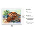 thumbnail image 2 of Mele Ho’oipoipo (Song of Love) - Hawaiian Cat (Popoki) Ukulele - From an Original Hawaii Watercolor Painting by Peggy Chun - Fine Art Matte Paper Print (Unframed) 20x26in, 2 of 4