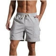 thumbnail image 2 of Men's Pajama Shorts Men Pajamas Shorts Cheap Mens Shorts, Men's Shorts Casual Stretch Sports Shorts Quick Dry Shorts for Men, Gray, L, 2 of 6