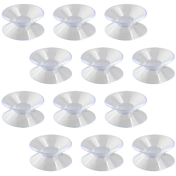 12pcs Clear Suction Cup Clips Multipurpose Silicone Suckers for Cables Suction Cup Cable Holders