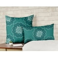 thumbnail image 2 of VargottamSquare Pillow Cover - Decorative Pillow Covers20x20 Inches,PrintedTeal BlueThemePillowcase, DecorativeSquareCushionCovers, 2 of 4
