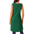 thumbnail image 3 of INSPIRE CHIC Women's High Low Hem Sleeveless Tunic Top Crewneck Dressy Casual Shirts, 3 of 5