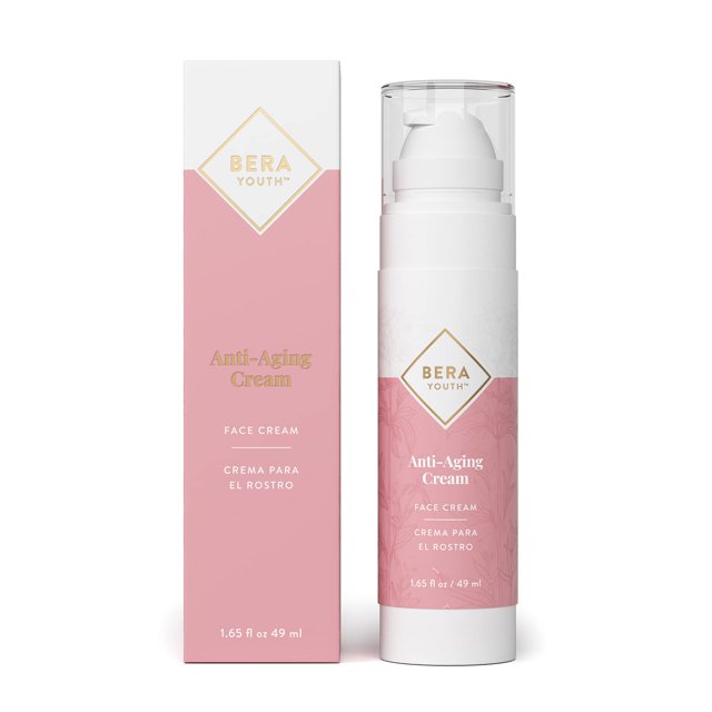 Crema hidratante facial antienvejecimiento Berayouth con células madre vegetales que ayuda a reducir las arrugas Ingredientes naturales Sin crueldad por LEudine