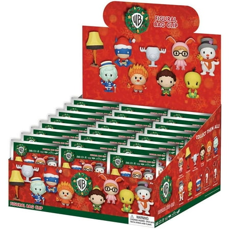 

Warner Bros. 3D Figural Foam Bag Clip Christmas Series 1 Mystery Box (24 Packs)