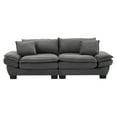 thumbnail image 3 of SOULART 84" Cloud Couch, Gray Sectional Sofa, Loveseat for Small Spaces with Pillows, 3 of 11