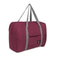 thumbnail image 2 of Dosaele Travel Duffel Bag Light Foldable Nylon Water Resistant Gym Bag Tote onto Luggage, 2 of 5