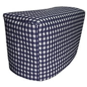 Toaster Cover by Penny's Needful Things (2 Slice, Navy Blue & White Checked Gingham)