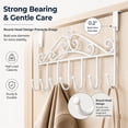 thumbnail image 5 of NOGIS over the Door Hook,over Door Coat Rack ,over Door Towel Rack,Door Hooks,Door Hanger Hook of Bathroom,Clothes ,Belt, Hat,Behind Back of Bathroom, Towel Hanger 7 Hooks ,White, 5 of 7